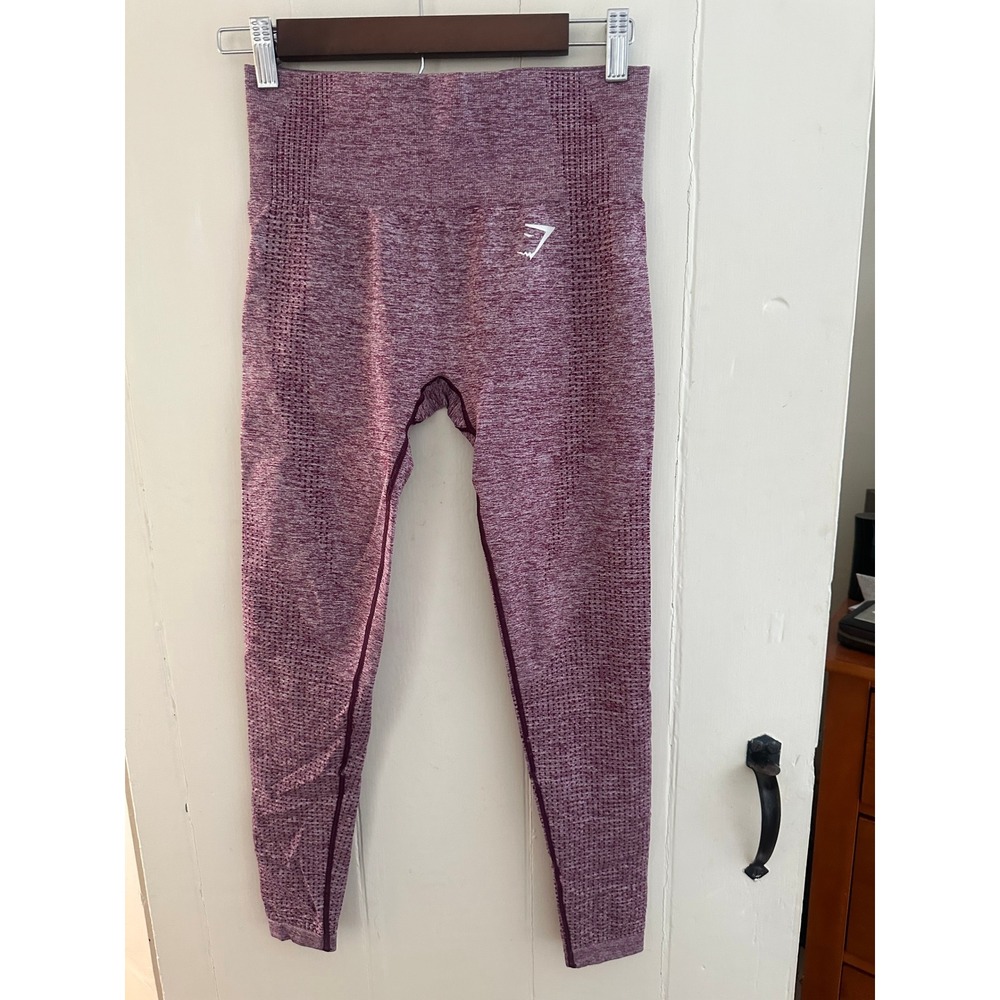 Gymshark Vital Seamless Leggings Purple Marl High Waisted‎ Athletic Yoga Pants